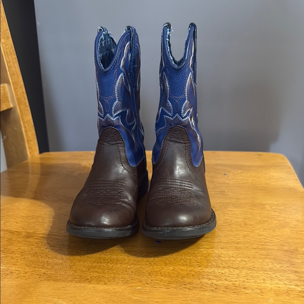 Roper Kids' Blue and Tan Boots
